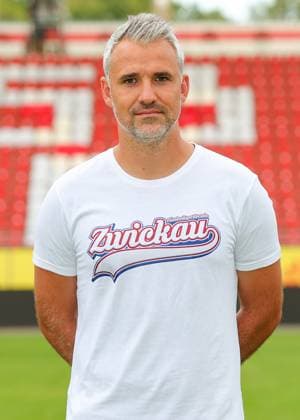 Teampraesentation FSV Zwickau Regionalliga Nordost FSV Zwickau, Regionalliga Nordost, Porträttermin 2023 2024, Zwickau 21 08 2023, GGZ Arena, Football , In picture Co coach Daniel Rupf ,
