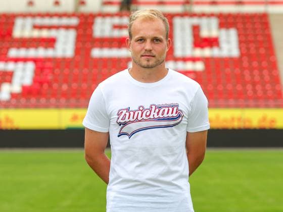 Teampraesentation FSV Zwickau Regionalliga Nordost FSV Zwickau, Regionalliga Nordost, Porträttermin 2023 2024, Zwickau 21 08 2023, GGZ Arena, Football , In picture Co TW coach Tom Hornuff ,