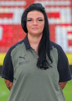 Teampraesentation FSV Zwickau Regionalliga Nordost FSV Zwickau, Regionalliga Nordost, Porträttermin 2023 2024, Zwickau 21 08 2023, GGZ Arena, Football , In the picture physiotherapist Marie Koch ,