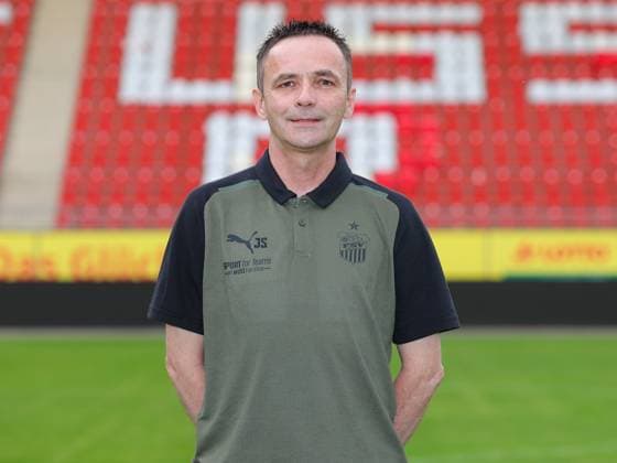 Teampraesentation FSV Zwickau Regionalliga Nordost FSV Zwickau, Regionalliga Nordost, Porträttermin 2023 2024, Zwickau 21 08 2023, GGZ Arena, Football , In the picture team manager Jens Schubert ,