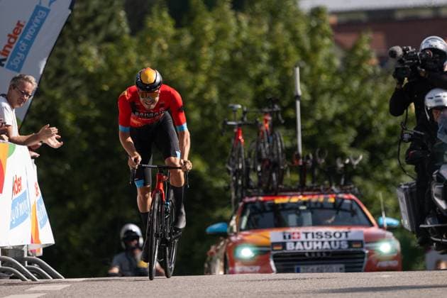 Tour of Germany 2023 Prolog Sankt Wendel, 23 08 2022 Phil Bauhaus GER, Bahrain Victorious , Tour of Germany 2023, Prolog Sankt Wendel, 23 08 2022 Copyright: xBEAUTIFULxSPORTS Nagelx