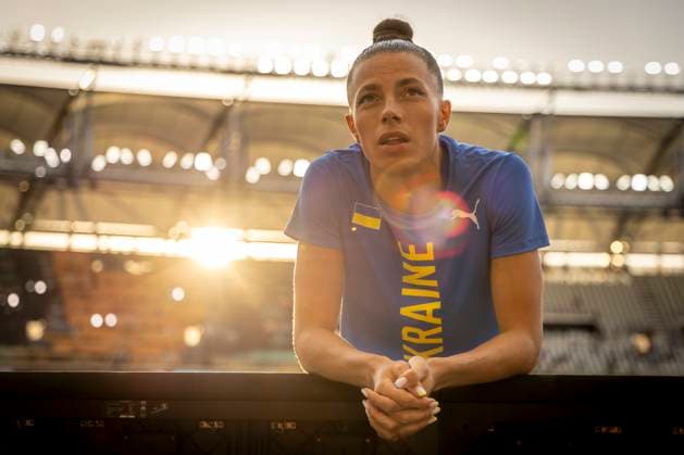 World Athletics Championships Budapest 23; Hungary, 23.08.2023 Budapest, Hungary - August 23: Maryna BEKH-ROMANCHUK of UKRAINE (UKR) during the triple jump qualifikation on day 5 of the World Athletics Championships Budapest 23 at the National Athletics Centre in Budapest, Hungary on August 23, 2023. *** World Athletics Championships Budapest 23 Hungary, 23 08 2023 Budapest, Hungary August 23 Maryna BEKH ROMANCHUK of UKRAINE UKR during the triple jump qualification on day 5 of the World Athletics Championships Budapest 23 at the National Athletics Centre in Budapest, Hungary on August 23, 2023 Copyright: xBEAUTIFULxSPORTS AxelxKohringx