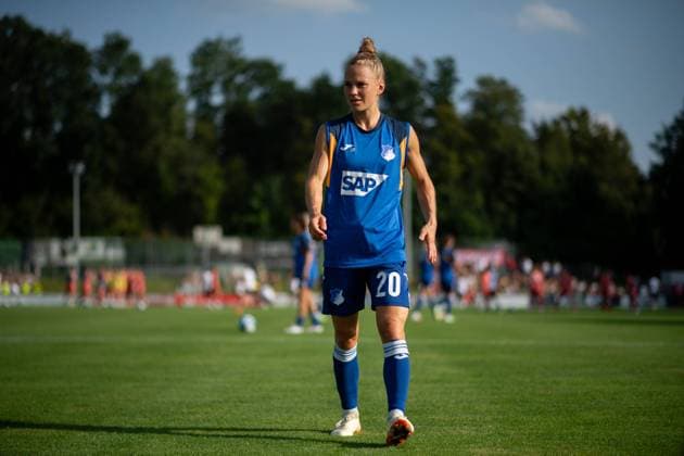 Leonie Maier TSG Hoffenheim, 20 , GER, FC Bayern Muenchen vs TSG 1899 Hoffenheim, Football Women Bundesliga Test Match, Season 2023 2024, 23 08 2023 GER, FC Bayern Muenchen vs TSG 1899 Hoffenheim, Football Women Bundesliga Test Match, Season 2023 2024, 23 08 2023 Mietingen Copyright: xEibner-Pressefoto Memmlerx EP_MMR