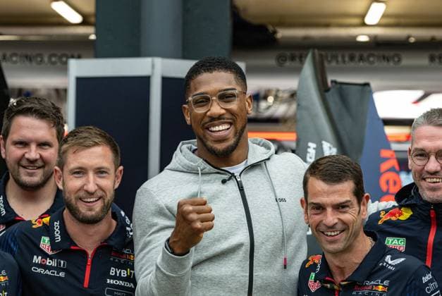 Formula 1, Dutch GP at Zandvoort, boxer Anthony Joshua a guest in the paddock