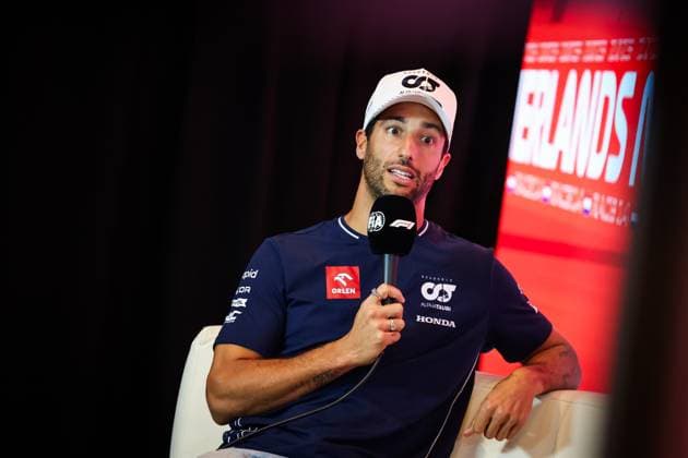 RICCIARDO Daniel (aus), Scuderia AlphaTauri AT04, portrait during the 2023 Formula 1 Heineken Dutch Grand Prix, 13th round of the 2023 Formula One World Championship, WM, Weltmeisterschaft from August 25 to 28, 2023 on the Zandvoort Circuit, in Zandvoort, Netherlands - F1 - DUTCH GRAND PRIX 2023 DPPI Panoramic  00123030_G0OD8701