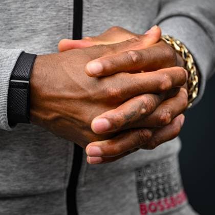 24th August 2023; Circuit Zandvoort, Zandvoort, North Holland, Netherlands; Formula 1 Heineken Dutch Grand Prix 2023; Arrivals and Inspection Day; The hands of a heavyweight boxing champion of the world Anthony Joshua OBE  ActionPlus12546489 GodfreyxPitt