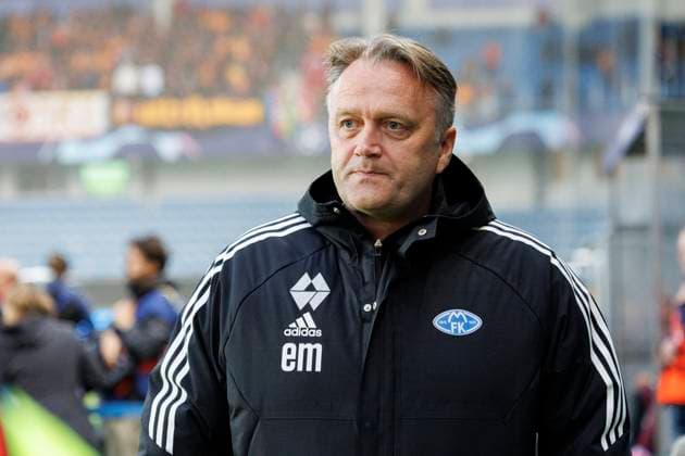Forste playoff kamp til UEFA Champions League i fotball 2023: Molde - Galatasaray (2-3) Molde 20230823. Moldes trener Erling Moe under playoff kampen til Champions League i fotball mellom Molde og Galatasaray pa Aker Stadion. Foto: Svein Ove Ekornesvag NTB Molde Norge EDITORIAL USE ONLY. RESTRICTED USE FOR BETTING COMPANIES Ref:_SPOGuoBlkksJGA.jpg  Copyright: xSveinxOvexEkornesvagx xNTBx