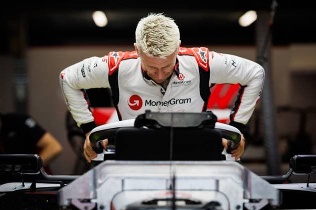 Nico Huelkenberg Haas F1 Team gets into his car, Dutch Grand Prix, Motorsports, Formula 1, 2023 season, 24 08 2023 Dutch Grand Prix, Motorsports, Formula 1, 2023 season, 24 08 2023 Copyright: xEibner-Pressefoto AlexanderxNeisx EP_ANS