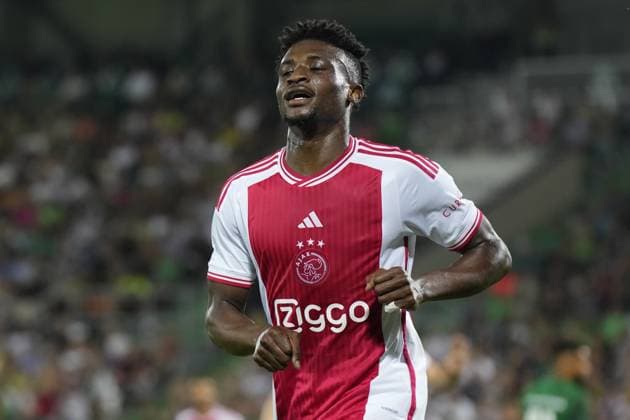 RAZGRAD, Bulgaria, 24-08-2023, football, Huvepharma Arena, Europa Leageu qualification, season 2023 2024, during the match Ludogorets - Ajax, Ajax player Mohammed Kudus celebrating the 0-2 Ludogorets - Ajax  x22054039x Copyright: