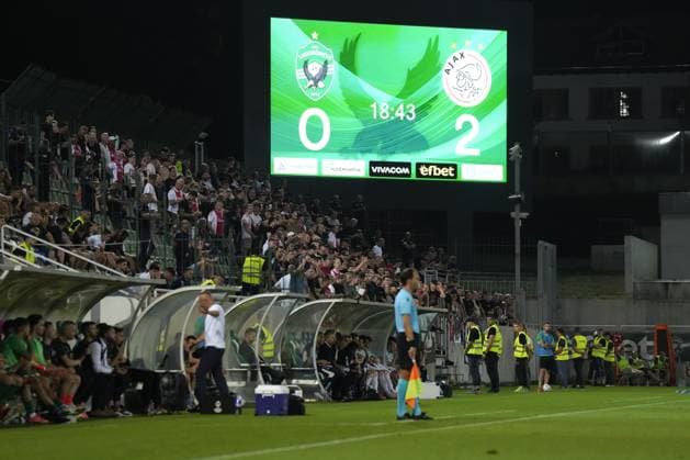 RAZGRAD, Bulgaria, 24-08-2023, football, Huvepharma Arena, Europa Leageu qualification, season 2023 2024, during the match Ludogorets - Ajax, 0-2 after 18 minutes Ludogorets - Ajax  x22054046x Copyright: