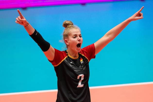 CEV EuroVolley 2023 Turkey Germany Castello Düsseldorf Germany, 24 08 2023 Pia KAESTNER KASTNER GER, 2 CEV EuroVolley 2023 Turkey Germany Castello Düsseldorf Germany 24 08 2023 in Düsseldorf Copyright: xBEAUTIFULxSPORTS KennyxBeelex