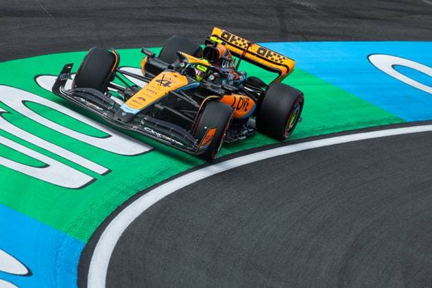 04 NORRIS Lando (gbr), McLaren F1 Team MCL60, action during the 2023 Formula 1 Heineken Dutch Grand Prix, 13th round of the 2023 Formula One World Championship, WM, Weltmeisterschaft from August 25 to 28, 2023 on the Zandvoort Circuit, in Zandvoort, Netherlands - F1 - DUTCH GRAND PRIX 2023 DPPI Panoramic  00123030_G0OD9611