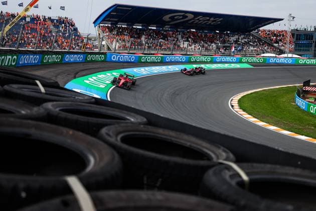 16 LECLERC Charles (mco), Scuderia Ferrari SF-23, action during the 2023 Formula 1 Heineken Dutch Grand Prix, 13th round of the 2023 Formula One World Championship, WM, Weltmeisterschaft from August 25 to 28, 2023 on the Zandvoort Circuit, in Zandvoort, Netherlands - F1 - DUTCH GRAND PRIX 2023 DPPI Panoramic  00123030_GOOD9467