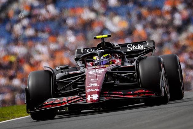 ZANDVOORT - Zhou Guanyu (Alfa Romeo) during 1st Free Practice ahead of the F1 Grand Prix of the Netherlands at Circuit Zandvoort on August 25, 2023 in Zandvoort, Netherlands. ANP SEM VAN DER WAL F1 Grand Prix of The Netherlands 2023 24 xVIxANPxSportx xxANPxIVx 476268677 originalFilename: 476268677.jpg