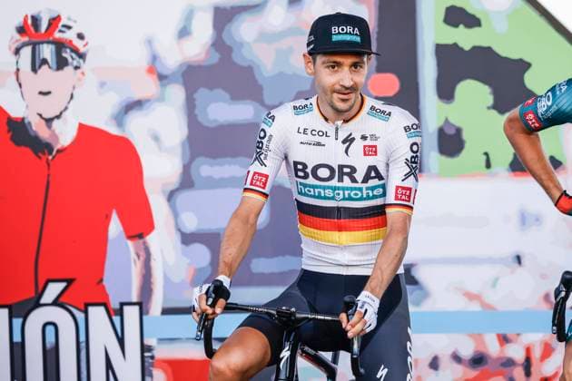 78th Tour Of Spain - Team Presentations 2023 Emanuel Buchmann of Bora Hansgrohe during the La Vuelta 23 Team Presentation of the 78th Tour of Spain 2023. on August 24, 2023 in Barcelona, Spain. Barcelona Barcelona Spain  Copyright: xGongorax originalFilename:bonilla-lavuelta230824_np1WV.jpg