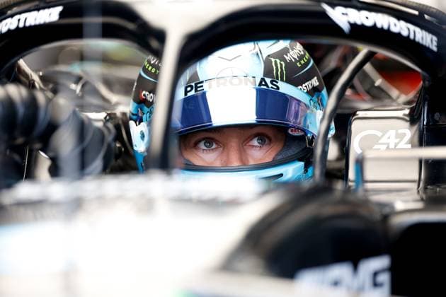 63 George Russell GBR, Mercedes AMG Petronas F1 Team , F1 Grand Prix of the Netherlands at Circuit Zandvoort on August 25, 2023 in Zandvoort, Netherlands Photo by HOCH ZWEI Zandvoort Netherlands