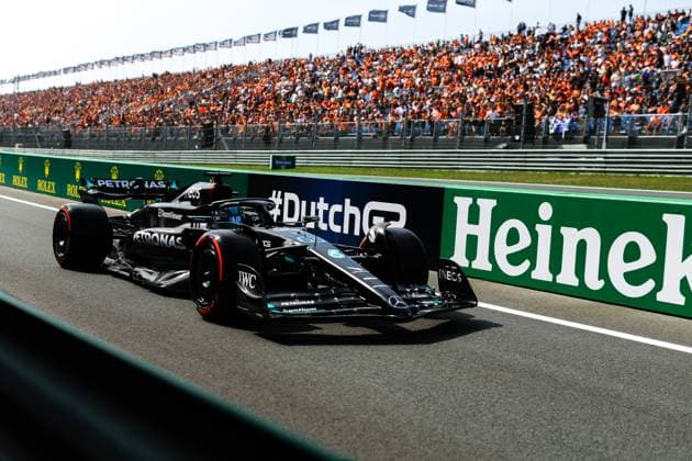 63 George Russell GBR, Mercedes AMG Petronas F1 Team , F1 Grand Prix of the Netherlands at Circuit Zandvoort on August 25, 2023 in Zandvoort, Netherlands Photo by HOCH ZWEI Zandvoort Netherlands