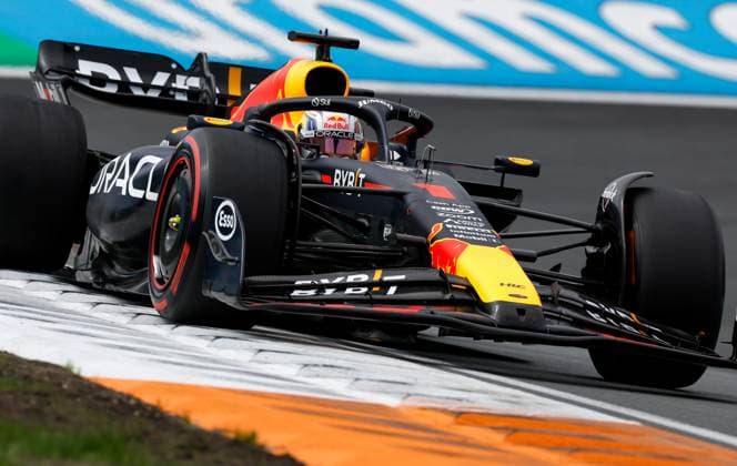 1 Max Verstappen NLD, Oracle Red Bull Racing , F1 Grand Prix of the Netherlands at Circuit Zandvoort on August 25, 2023 in Zandvoort, Netherlands Photo by HOCH ZWEI Zandvoort Netherlands