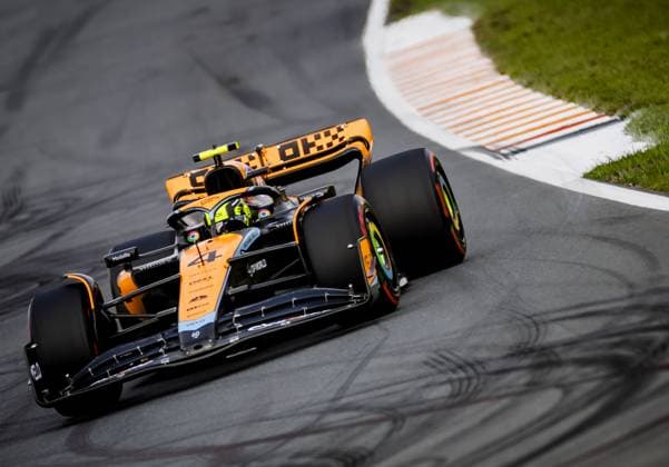ZANDVOORT - Lando Norris (McLaren) during 2nd Free Practice ahead of the F1 Grand Prix of the Netherlands at Circuit Zandvoort on August 25, 2023 in Zandvoort, Netherlands. ANP SEM VAN DER WAL F1 Grand Prix of The Netherlands 2023 24 xVIxANPxSportx xxANPxIVx 476279668 originalFilename: 476279668.jpg