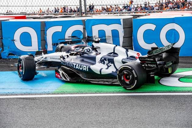 Formula 1 GP Holland Zandvoort Friday, 25 08 2023 Accident between Daniel Ricciardo and Oscar Piastri in FP2 Formula 1 GP Holland Zandvoort Friday, 25 08 2023 Copyright: xBEAUTIFULxSPORTS Erlhofx