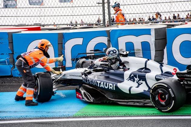 Formula 1 GP Holland Zandvoort Friday, 25 08 2023 Accident between Daniel Ricciardo and Oscar Piastri in FP2 Formula 1 GP Holland Zandvoort Friday, 25 08 2023 Copyright: xBEAUTIFULxSPORTS Erlhofx