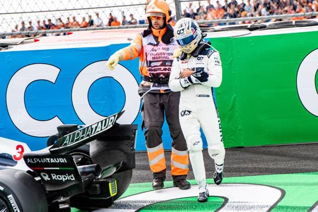 Formula 1 GP Holland Zandvoort Friday, 25 08 2023 Accident between Daniel Ricciardo and Oscar Piastri in FP2 Formula 1 GP Holland Zandvoort Friday, 25 08 2023 Copyright: xBEAUTIFULxSPORTS Erlhofx