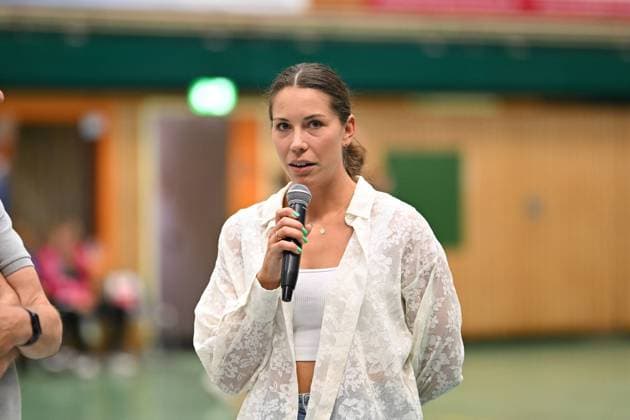 Handball I Women I Season 2023 2024 I Test Match I Buxtehuder SV VfL Oldenburg I 25 08 2023 Close-up, single photo, crop, portrait, portrait, single image, single photo, body Emily Bölk Buxtehude Halle Nord Niedersachsen Germany Copyright: xLobeca FelixxSchlikisx