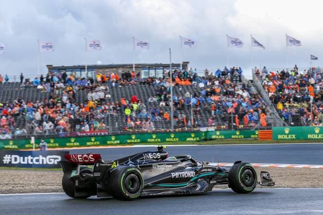 FORMULA 1 DUTCH GRAND PRIX 2023 Lewis Hamilton 44 (GBR), Mercedes AMG Petronas W14 P3 during the FORMULA 1 HEINEKEN DUTCH GRAND PRIX 2023 at CM.com Circuit Zandvoort, Zandvoort, Netherlands on 26 August 2023 Editorial Use Only Copyright: xIMAGO EveryxSecondxMediax ESM-0786-0005