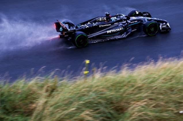 63 George Russell GBR, Mercedes AMG Petronas F1 Team , F1 Grand Prix of the Netherlands at Circuit Zandvoort on August 26, 2023 in Zandvoort, Netherlands Photo by HOCH ZWEI Zandvoort Netherlands