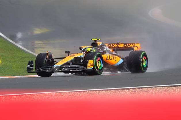 4 Lando Norris GBR, Mclaren F1 Team, 04 , Free Practice 3, FP3, Dutch Grand Prix, Motorsport, Formula 1, 2023 season, 26 08 2023 NLD, Formula 1, CM Circuit Zandvoort, 26 08 2023 Zandvoort Copyright: xEibner-Pressefoto Grafx EP_AGF