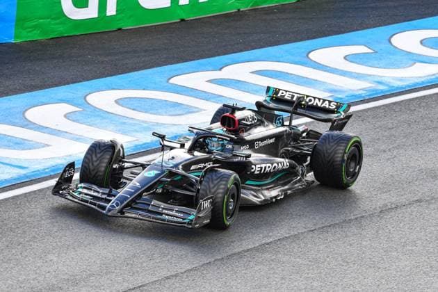 26th August 2023; Circuit Zandvoort, Zandvoort, North Holland, Netherlands; Formula 1 Heineken Dutch Grand Prix 2023; Qualifying Day; George Russell (GBR) in the F1-W14 of Mercedes-AMG Petronas  ActionPlus12546979 GodfreyxPitt