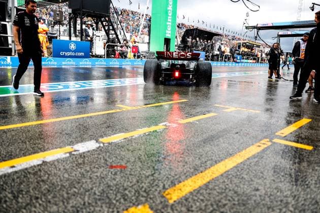 63 George Russell GBR, Mercedes AMG Petronas F1 Team , F1 Grand Prix of the Netherlands at Circuit Zandvoort on August 26, 2023 in Zandvoort, Netherlands Photo by HOCH ZWEI Zandvoort Netherlands