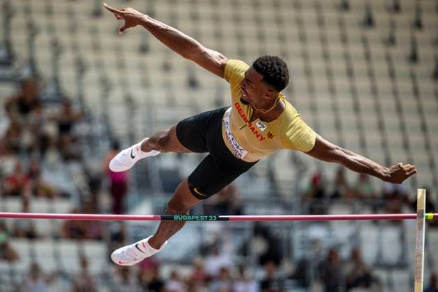 Sport Themen der Woche KW34 Sport Bilder des Tages Leo NEUGEBAUER (LG Leinfelden-Echterdingen, GERMANY) Decathlon, Zehnkampf HUN, Leichtathletik, Athletics, World Athletics Championships Budapest 23, Leichtathletik Weltmeisterschaften, 25.08.2023, HUN, Leichtathletik, Athletics, World Athletics Championships Budapest 23, Leichtathletik Weltmeisterschaften, 26.08.2023 Budapest *** Leo NEUGEBAUER LG Leinfelden Echterdingen, GERMANY Decathlon, Decathlon HUN, Athletics, Athletics, World Athletics Championships Budapest 23, Athletics World Championships, 25 08 2023, HUN, Athletics, Athletics, World Athletics Championships Budapest 23, Athletics World Championships, 26 08 2023 Budapest Copyright: xJanxPapenfussx EP_JPS