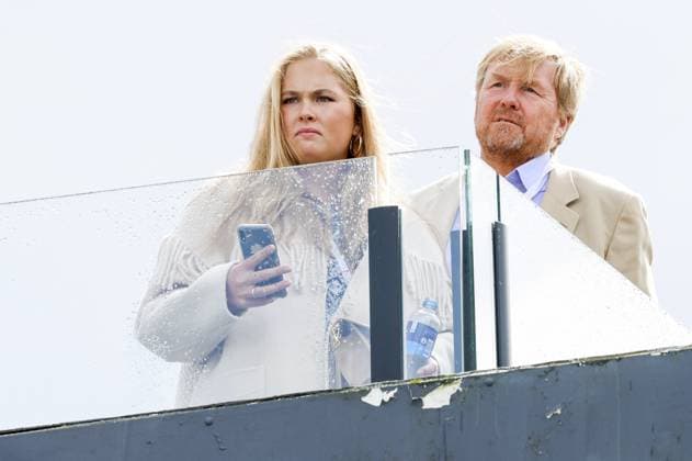 Formula 1, Dutch GP at Zandvoort, King Willem-Alexander and Princess Amalia visiting