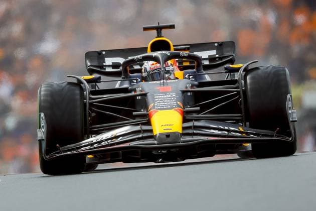 ZANDVOORT - Max Verstappen (Red Bull Racing) during qualifying for the F1 Grand Prix of the Netherlands at Circuit Zandvoort on August 26, 2023 in Zandvoort, Netherlands. ANP KOEN VAN WEEL F1 Grand Prix of The Netherlands 2023 24 xVIxANPxSportx xxANPxIVx 476343448 originalFilename: 476343448.jpg