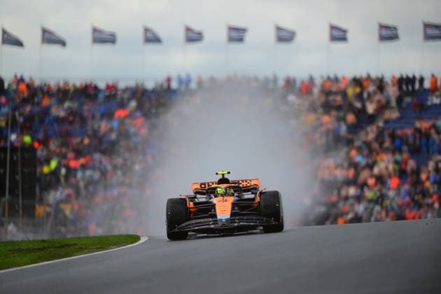 F1 Grand Prix of The Netherlands - Qualifying Lando Norris McLaren F1 Team drive his single-seater during qualifying of Dutch GP, 14th round valid for the Formula 1 World Championship, WM, Weltmeisterschaft in Zandvoort Circuit, Zandvoort, North Holland, Netherlands , 26 08 23 Zandvoort North Holland Netherlands  Copyright: xAndreaxDiodatox originalFilename:diodato-notitle230826_np86g.jpg