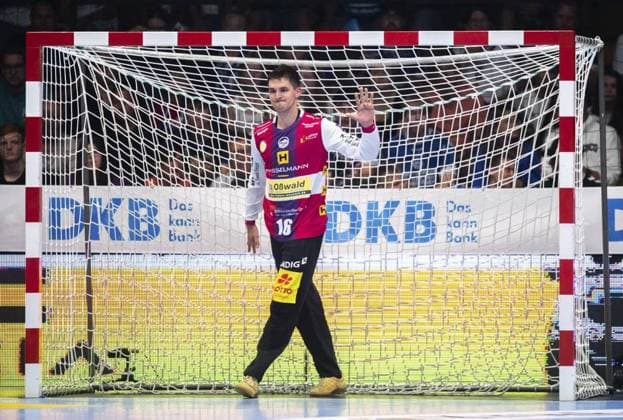 <p>26 08 2023-Eisenach: LIQUI MOLY HBL Handball 1. Bundesliga Herren Saison 2023 - 2024 1. Spieltag Werner Assmann Halle ThSV Eisenach - Bergischer HC 31:30 im Foto: Torhüter Mateusz Kornecki 16 (ThSV Eisenach) ( Deutschland Thueringen Eisenach Copyright: SaschaxFromm