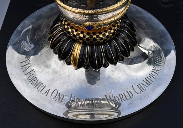 27th August 2023; Circuit Zandvoort, Zandvoort, North Holland, Netherlands; Formula 1 Heineken Dutch Grand Prix 2023; Race Day; Detail of the base of the Formula One Drivers World Championship, WM, Weltmeisterschaft Trophy  ActionPlus12547640 GodfreyxPitt
