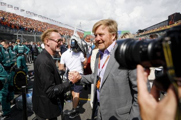 ZANDVOORT - Prince Bernhard jr (L) along with King Willem-Alexander ahead of the F1 Grand Prix of the Netherlands at Circuit Zandvoort on August 27, 2023 in Zandvoort, Netherlands. ANP REMKO DE WAAL F1 Grand Prix of The Netherlands 2023 24 xVIxANPxSportx xxANPxIVx 476444074 originalFilename: 476444074.jpg