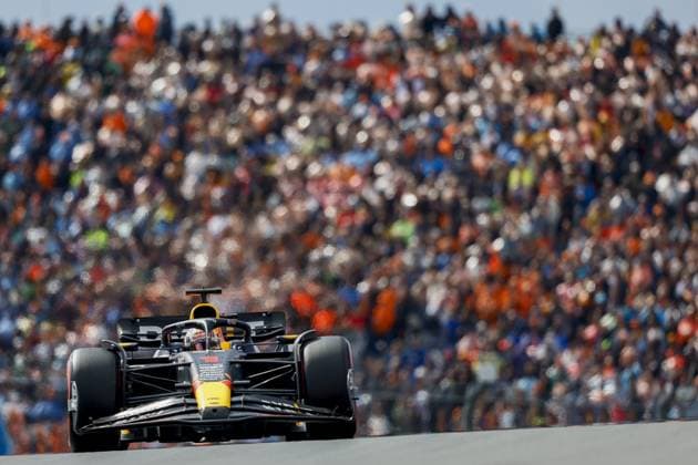 ZANDVOORT - Max Verstappen (Red Bull Racing) during the F1 Grand Prix of the Netherlands at Circuit Zandvoort on August 27, 2023 in Zandvoort, Netherlands. ANP KOEN VAN WEEL F1 Grand Prix of The Netherlands 2023 24 xVIxANPxSportx xxANPxIVx 476446408 originalFilename: 476446408.jpg