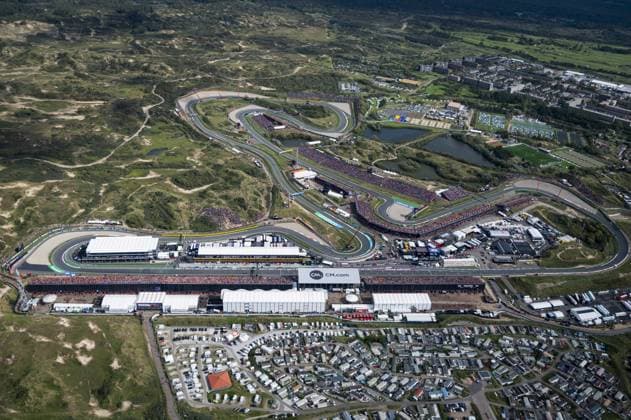 ZANDVOORT - Aerial view during the F1 Grand Prix of the Netherlands at Circuit Zandvoort on August 27, 2023 in Zandvoort, Netherlands. ANP PETER BAKKER xVIxANPxSportx xxANPxIVx 476452567 originalFilename: 476452567.jpg