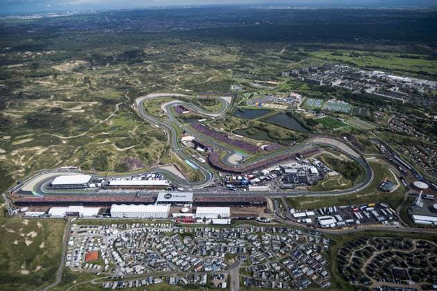 ZANDVOORT - Aerial view during the F1 Grand Prix of the Netherlands at Circuit Zandvoort on August 27, 2023 in Zandvoort, Netherlands. ANP PETER BAKKER xVIxANPxSportx xxANPxIVx 476452582 originalFilename: 476452582.jpg