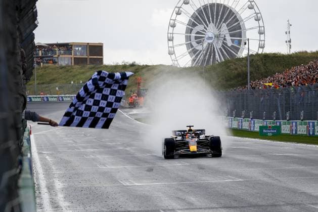 ZANDVOORT - Max Verstappen (Red Bull Racing) wins the F1 Grand Prix of the Netherlands at Circuit Zandvoort on August 27, 2023 in Zandvoort, Netherlands. ANP REMKO DE WAAL F1 Grand Prix of The Netherlands 2023 24 xVIxANPxSportx xxANPxIVx 476457997 originalFilename: 476457997.jpg