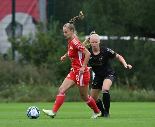 Football, women, Regionalliga Nordost, season 2023 2024 2 matchday , 1 FC Union Berlin 1 FFC Fortuna Dresden 6 0 , v l Charleen Niesler 1 women 1 FC Union , Jenifer Keller, 27 08 2023, Copyright: xMatthiasxKochx