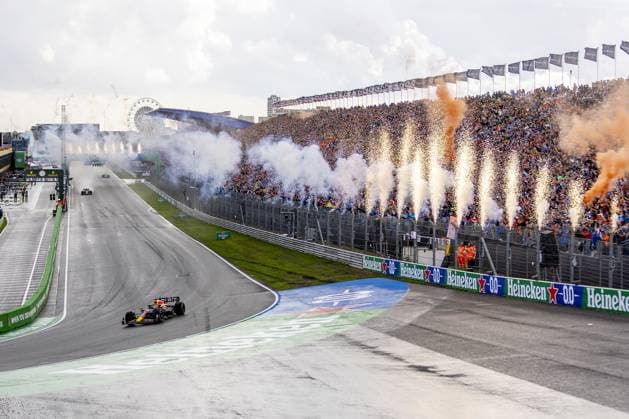 ZANDVOORT, 27-08-2023, Formula One Formula 1 season 2023 2024, Dutch Grand Prix DutchGP. Max Verstappen wins Dutch GP stadium overview Dutch GP Sunday  x22092214x Copyright: