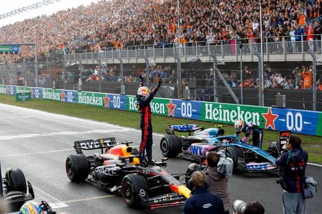 1 Max Verstappen NLD, Oracle Red Bull Racing , F1 Grand Prix of the Netherlands at Circuit Zandvoort on August 27, 2023 in Zandvoort, Netherlands Photo by HOCH ZWEI Zandvoort Netherlands