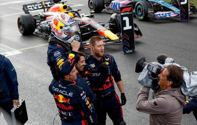 1 Max Verstappen NLD, Oracle Red Bull Racing , F1 Grand Prix of the Netherlands at Circuit Zandvoort on August 27, 2023 in Zandvoort, Netherlands Photo by HOCH ZWEI Zandvoort Netherlands