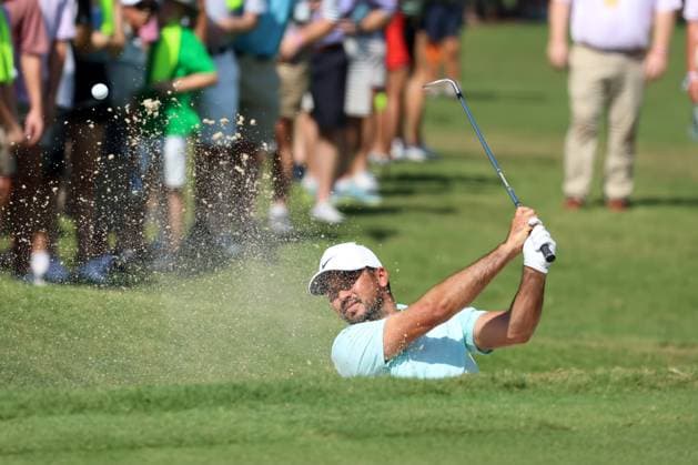 ATLANTA, GA - AUGUST 27: Jason Day during the final round of the 2023 Tour Championship on August 27, 2023 at East Lake Golf Club in Atlanta, Georgia. (Photo by Michael Wade Icon Sportswire) GOLF: AUG 27 PGA, Golf Herren - TOUR Championship EDITORIAL USE ONLY Icon23082705