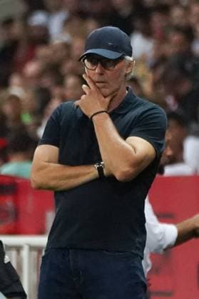 Laurent Blanc (Entraineur de Lyon) FOOTBALL : OGC Nice vs Lyon - Ligue 1 Uber Eats - Nice - 027 08 2023 NorbertScanella Panoramic 