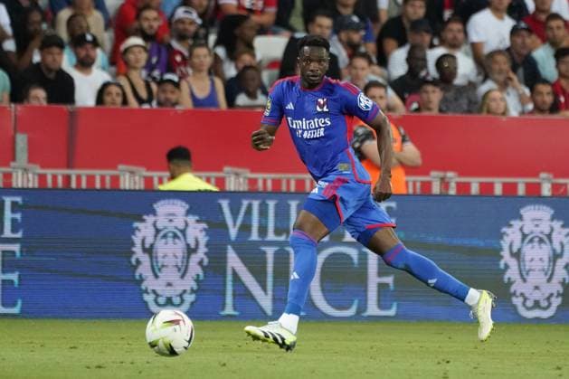 Sinaly Diomande (Lyon) FOOTBALL : OGC Nice vs Lyon - Ligue 1 Uber Eats - Nice - 027 08 2023 NorbertScanella Panoramic 